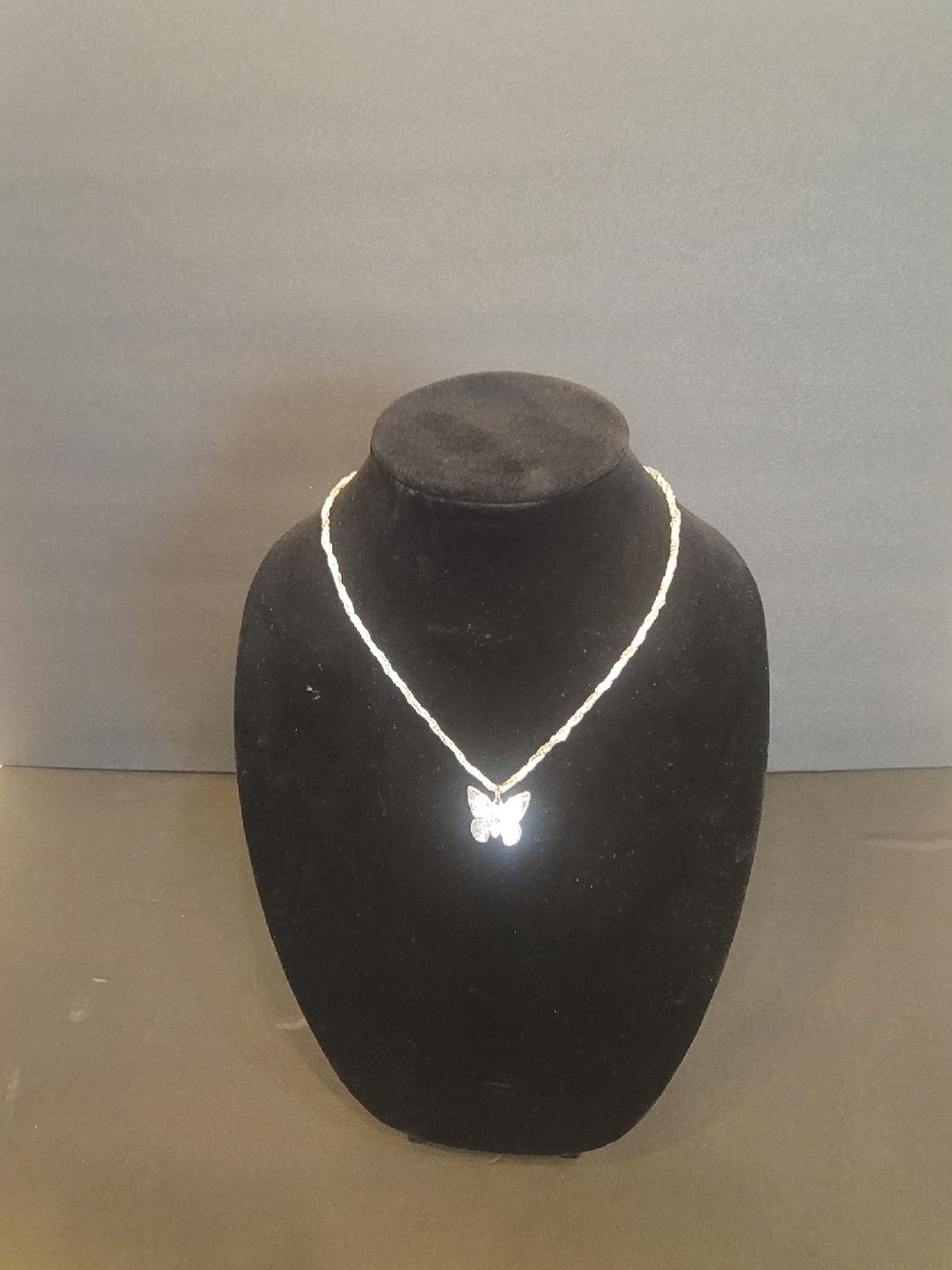 Dorothy Perkins Silver Butterfly Pendant Necklace